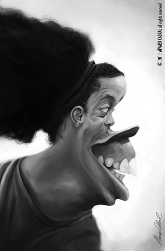 Ronaldinho Gaúcho caricatura