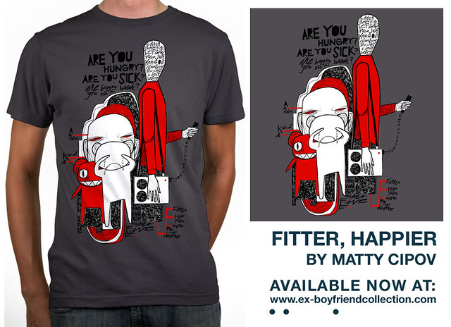 FITTER, HAPPIER new shirt design
