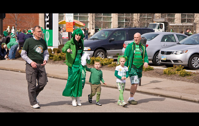 Colorful Irish Family
