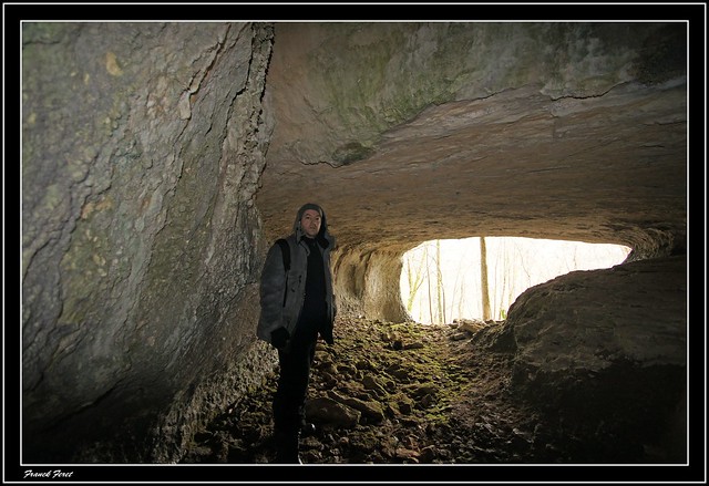 autoportrait dans la grotte de l'ermite **refranche**