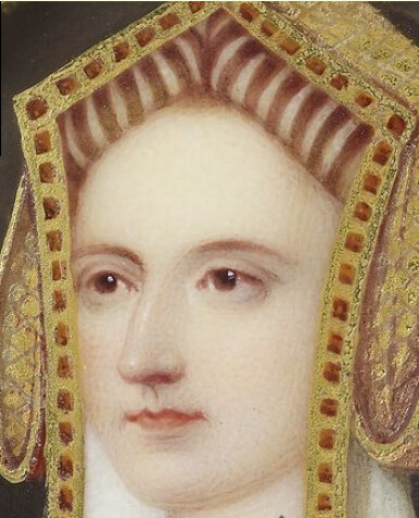 Detail of a nineteenth-century miniature of Katherine Parr