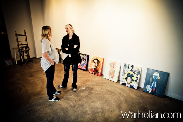 Brooke Waterhouse and Lyrica Glory - Warhol Reimagined: The New Factory Setup and VIP Opening Night - Project One Gallery - Warholian