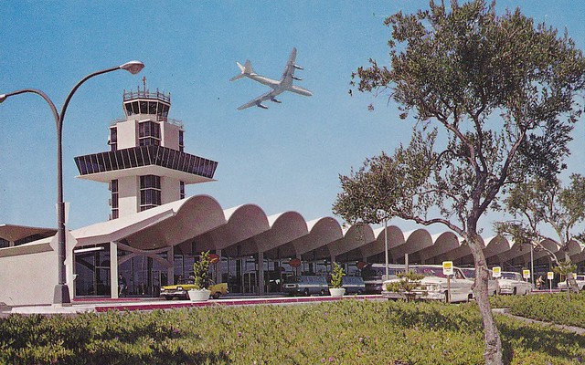 Oakland International Airport postcard 1960s