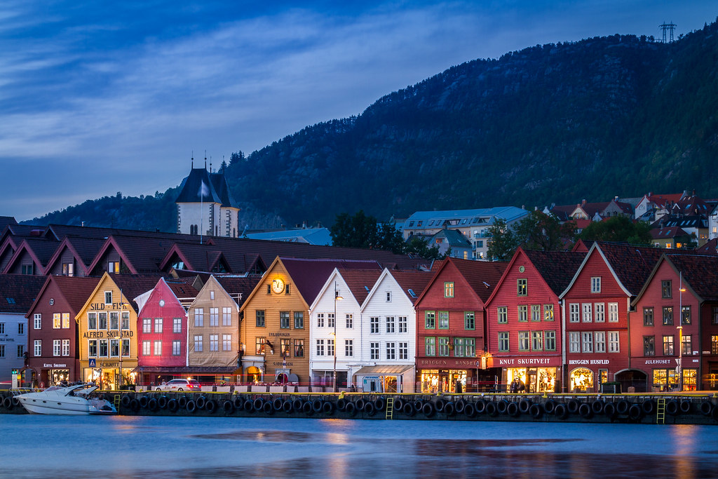 Bryggen, Bergen, Norway - Blue Hour