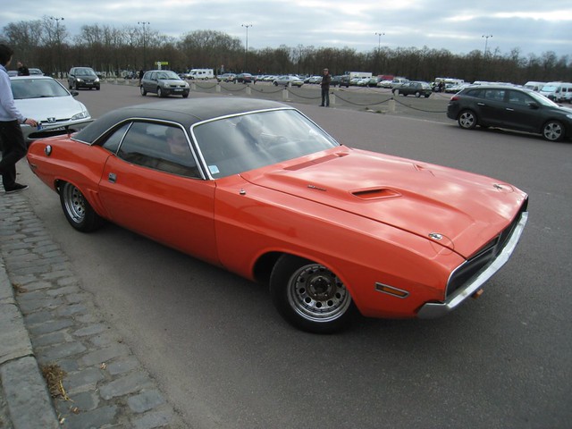 The first generation was a pony car built from 1970 to 1974, using the Chrysler E platform and sharing major components with the Plymouth Barracuda.