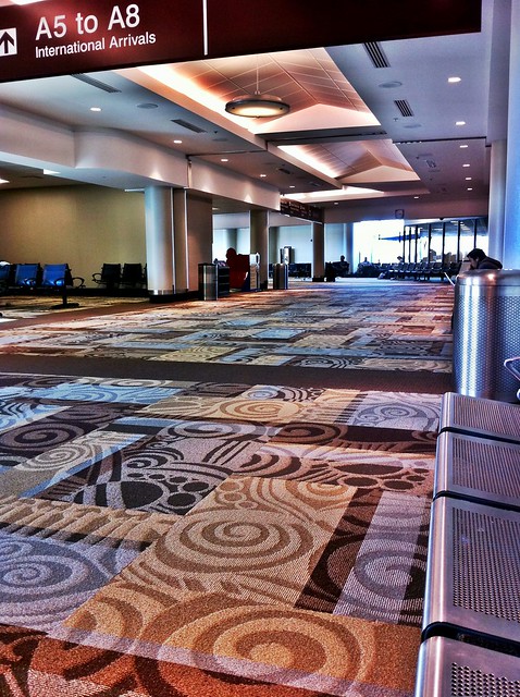 Nearly empty Nashville Airport