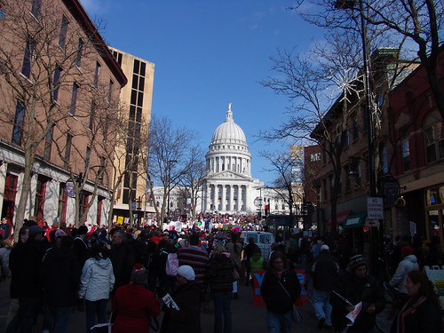 Wisconsin Rally against Governor Scott Walker "Repair" bill stripping worker's rights | by Proactive Wisconsin