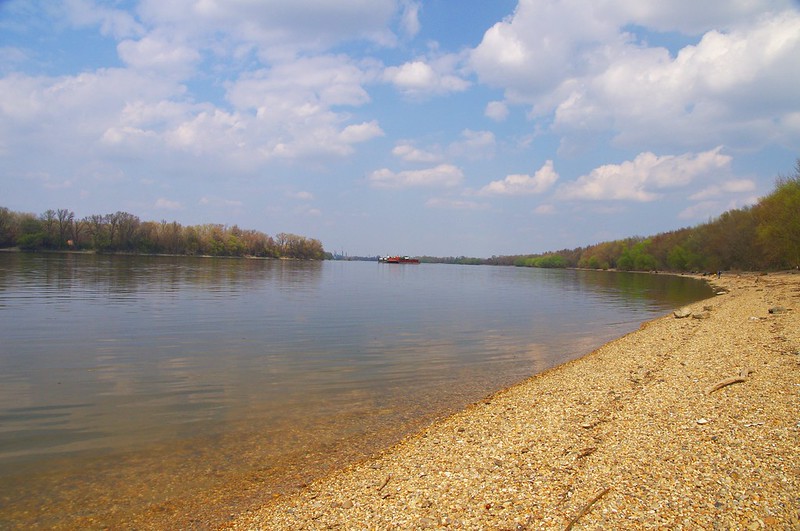 Danube shore at Csepel-sziget