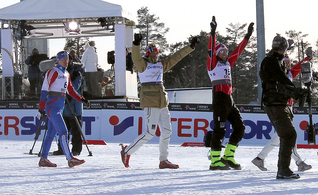 Vinnerne av femmila i Kollen under Ski-VM 2011 i Oslo