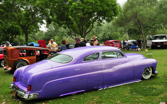 1951 Mercury coupe - lead sled - light purple metallic - rvr