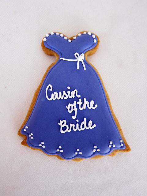 Bridesmaid Dress cookie