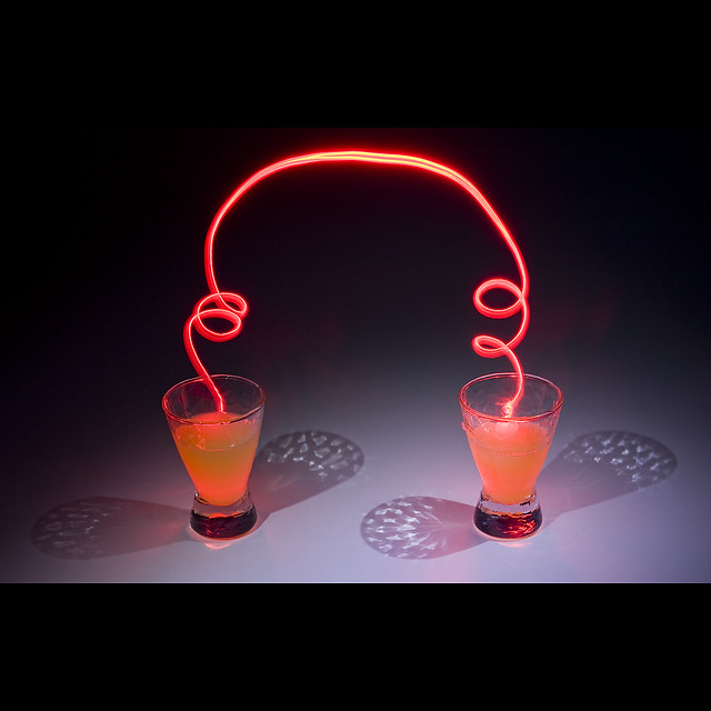 Two glass light