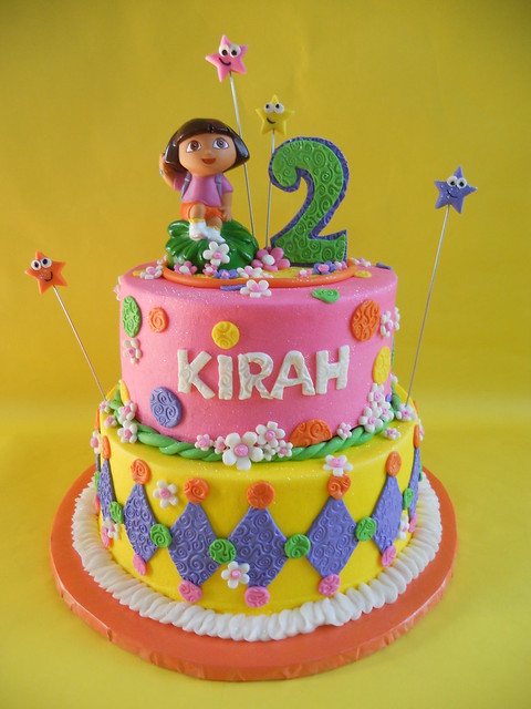 Dora 2nd Birthday Cake
