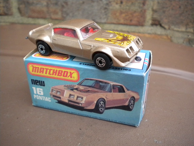 Matchbox Superfast  Boxed Pontiac Firebird In Metallic Gold