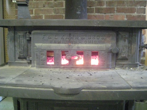 Bakers building the maple syrup evaporator | by saralross