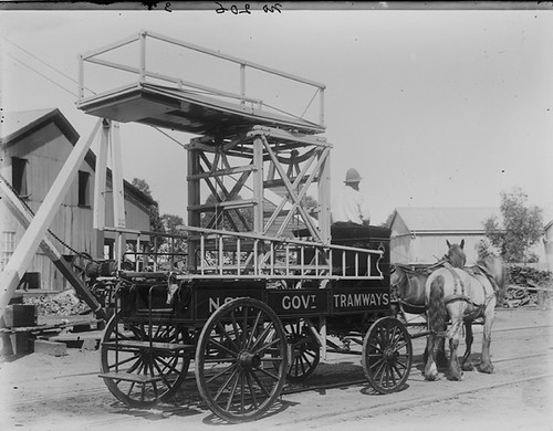 Horsedrawn work platform | by Powerhouse Museum Collection