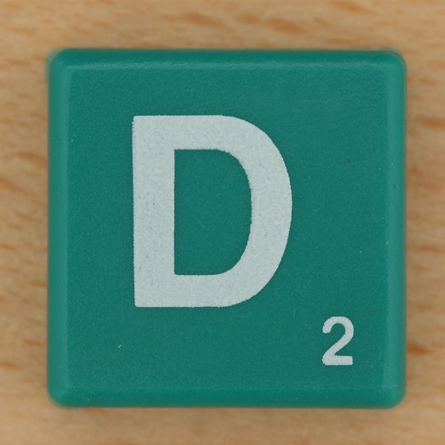 Scrabble White Letter on Green D | Leo Reynolds | Flickr