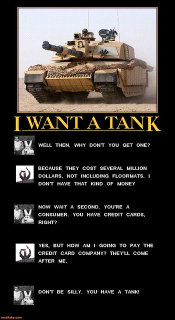 Demotivational Tank Poster