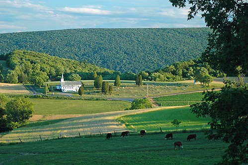 church rural landscape cows nikond70 pennsylvania farm