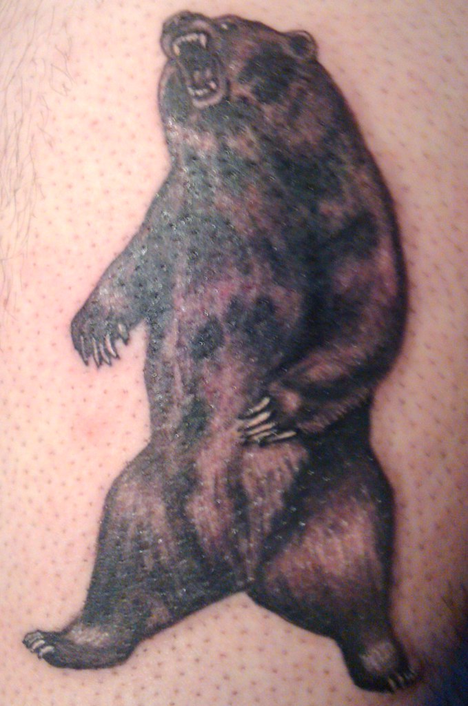 Standing Bear Tattoo On Leg  Tattoo Designs Tattoo Pictures