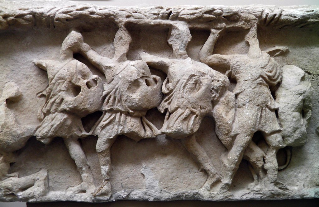 Original frieze fragments from the Temple of Hadrian, Ephesus Museum, Selçuk, Turkey