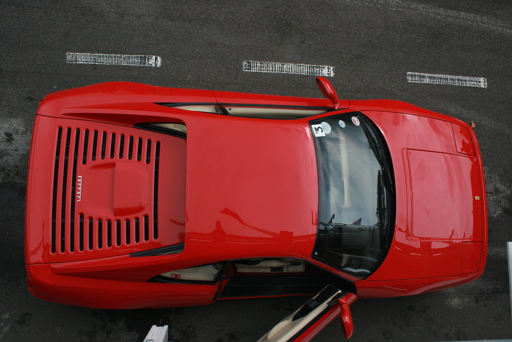 Image of Ferrari F355 from above