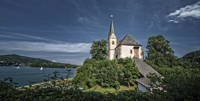 St. Mary's Church. Wörthersee. Austria.