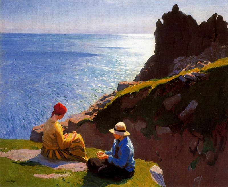 Knight, Laura (English, 1877-1970)   - On the Cliffs  - 1917  -jpg
