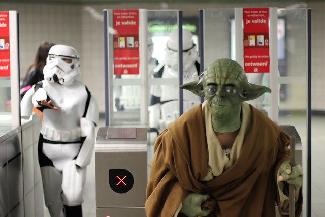 Star Wars dans le métro de Bruxelles