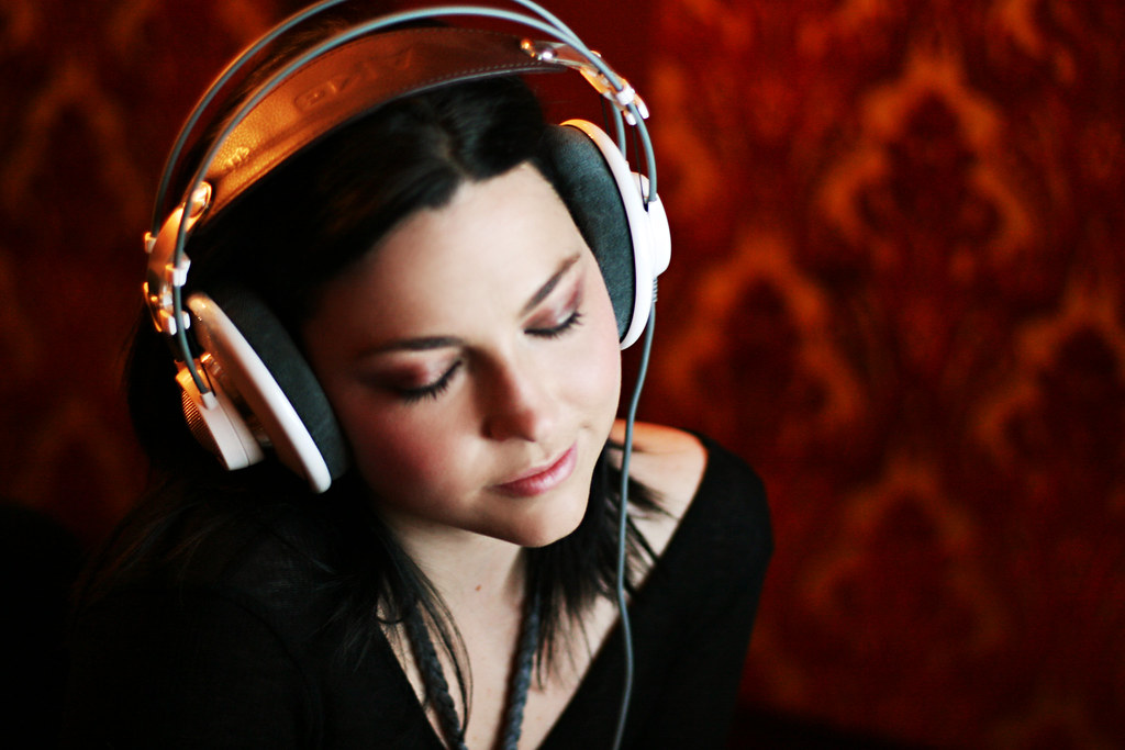 Amy Lee at the studio