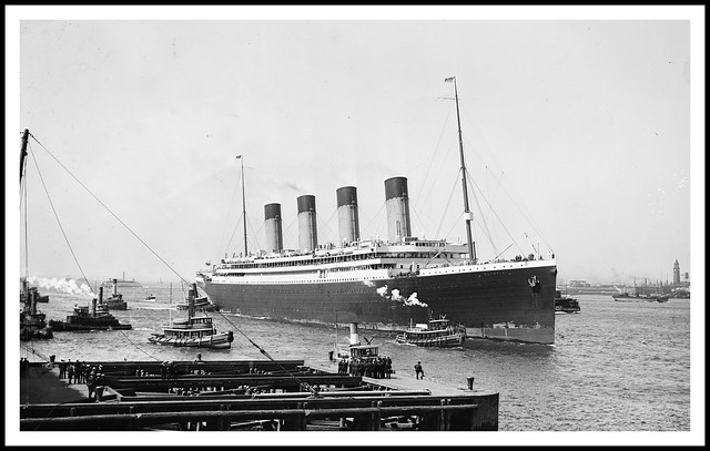 RMS Olympic ' of the White Star Line, arriving ' in New York - circa 1911