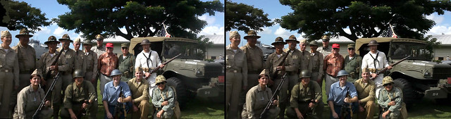 3D Frame grab from documentary video at Pearl Harbor gathering on DEC 7th.