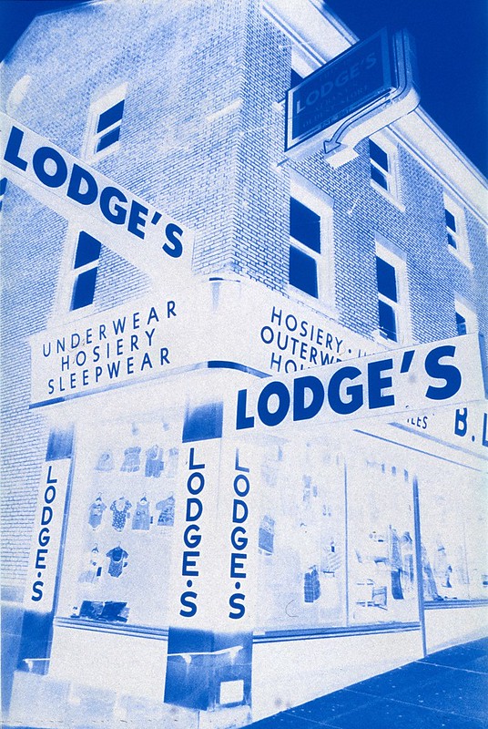 Lodge's Variety Store, Albany NY - taken with Polaroid PolaBlue film