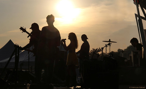 sunset panorama music silhouette dusk michigan stage pano country band photomerge canton libertyfest detroittalent