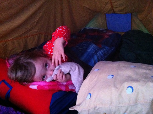 1st time in a tent
