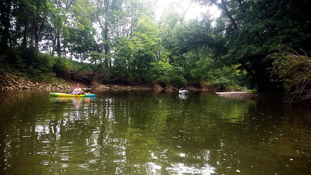 Kayaking Floyds Fork Creek
