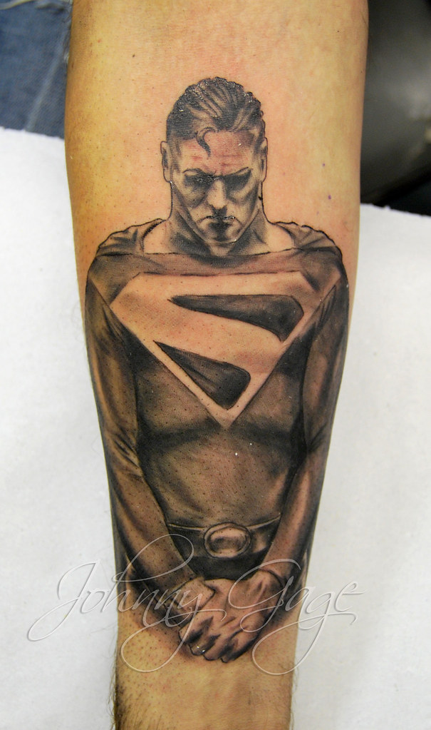 superman tattoo | Tattooed by Johnny at; The Tattoo Studio 5… | Flickr