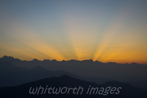 morning nepal light sky sun mountains nature silhouette sunrise landscape outdoors dawn golden asia hills stunning rays himalaya range helambu chisapani