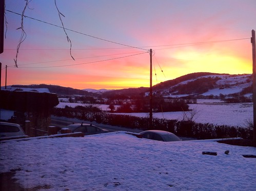 christmas snow wales sunrise landscape westwales boxingday valley clarach