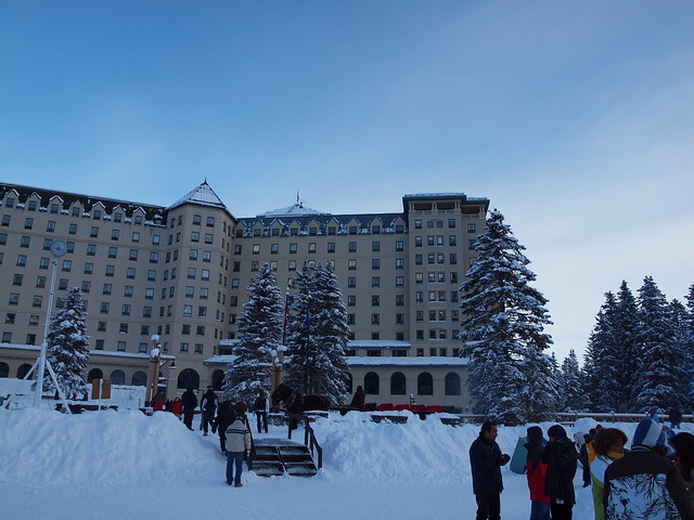 Lake Louise Hotel in the Winter