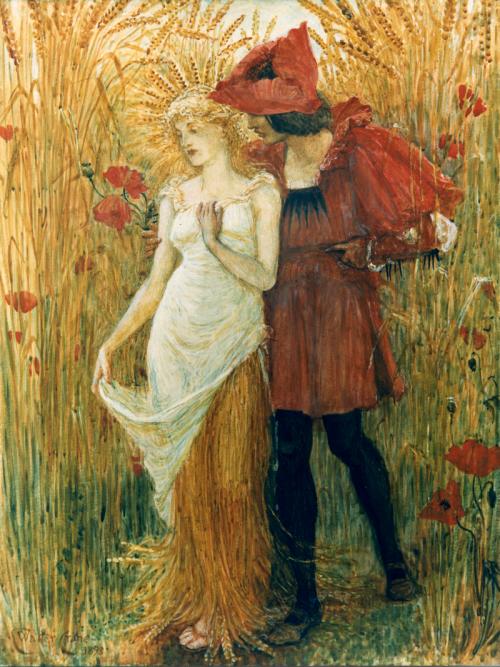 Poppy Time by Walter Crane, 1893, University of Dundee Fine Art Collections