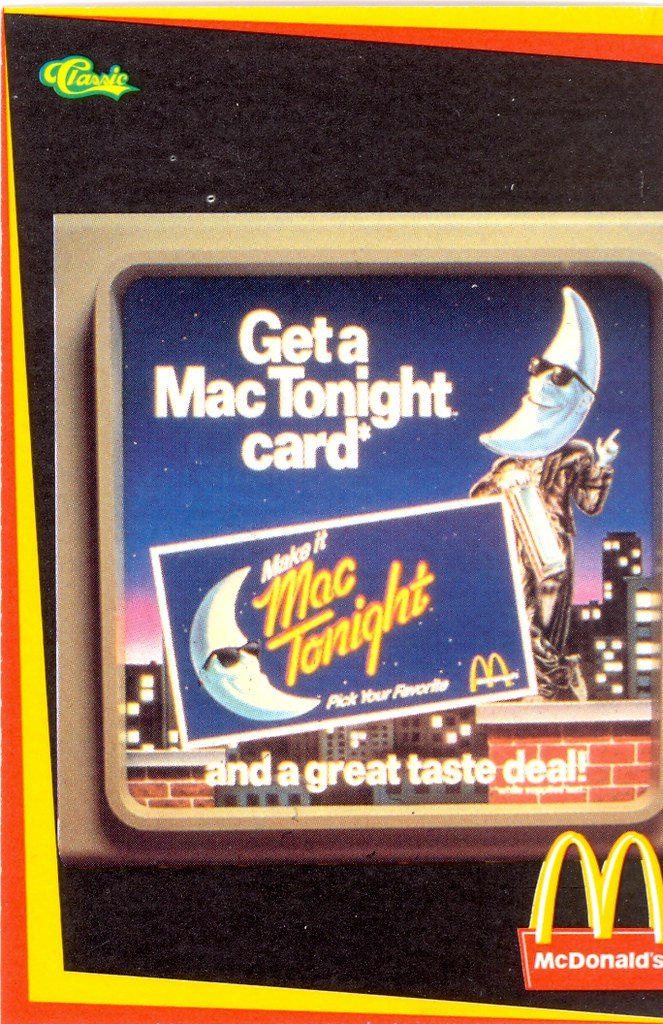 McDonald's 1996: 'Mac Tonight': 1987 Television Ad. $2 Phone Card #37 of 50 
