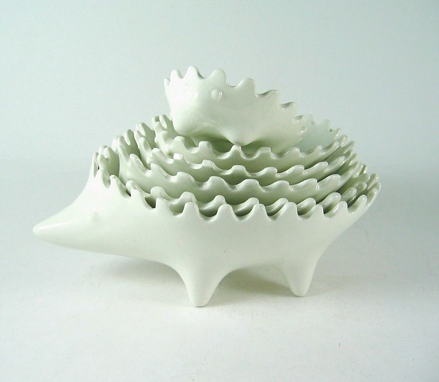 Este Bosse Style Ceramic Hedgehogs
