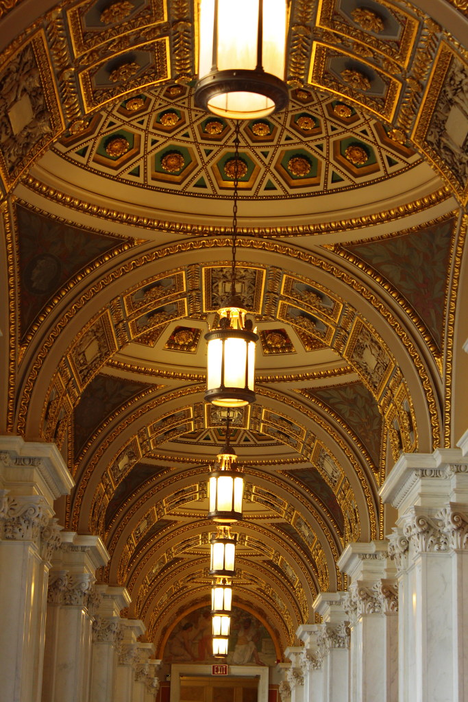 Ceiling of lobby in Library of Congress