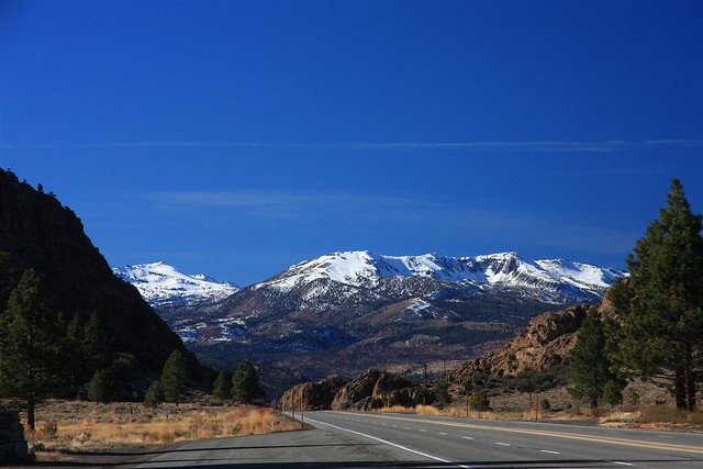 Devil's Gate Pass - Hwy. 395 along the Eastern Sierra Mountains