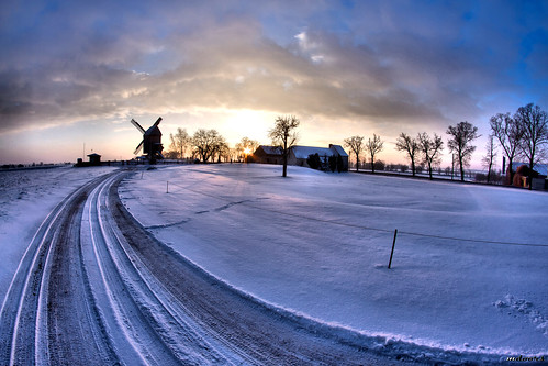schnee light sunset snow windmill silhouette licht frost fisheye 8mm sonne sonnenaufgang brandenburg daybreak windmühle hrd beelitz eos7d