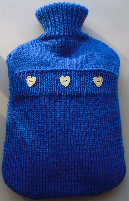 Hot Water Bottle Cover-Back