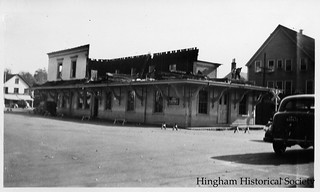 Demolition of Hingham Square Train Station