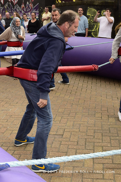 Party in the Car Park: human table football