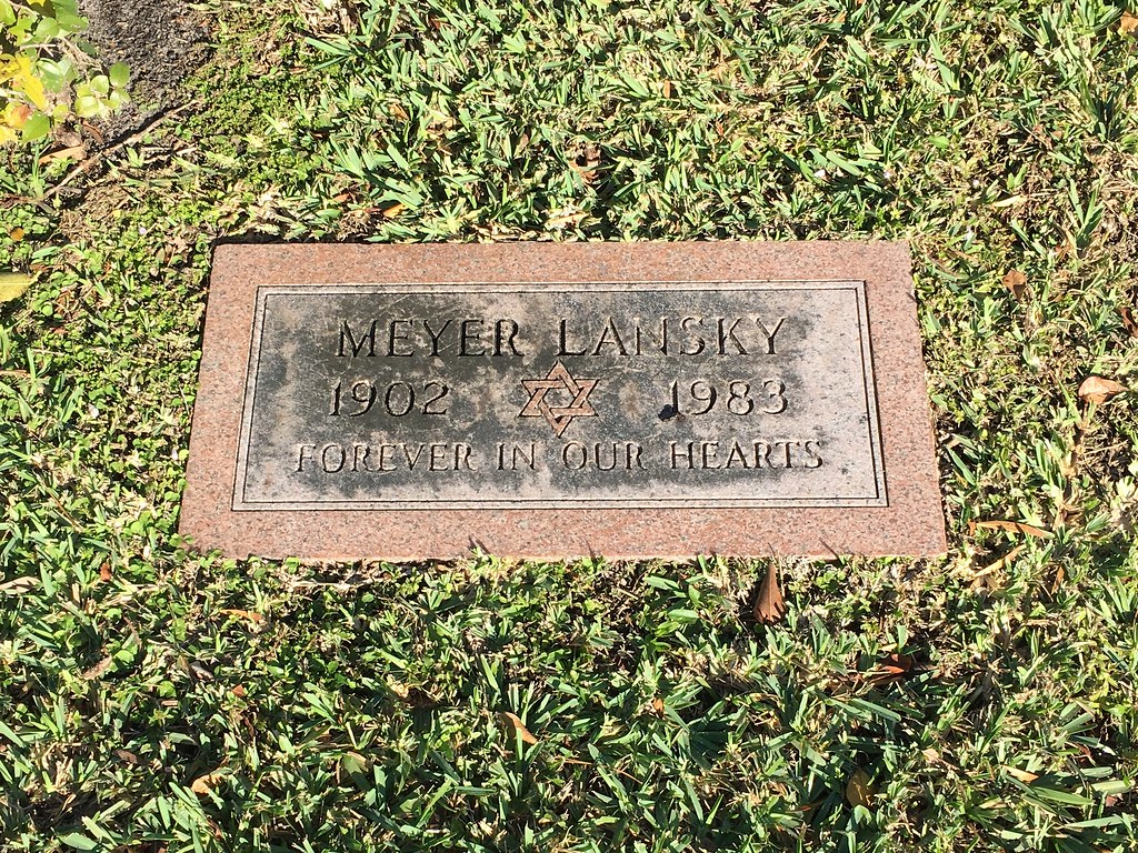 Meyer Lansky Grave Mount Nebo Cemetery, Famed Jewish mobste…